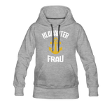 KlabauterFRAU - Frauen Premium Hoodie - Grau meliert