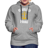 KlabauterFRAU - Frauen Premium Hoodie - Grau meliert