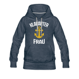 KlabauterFRAU - Frauen Premium Hoodie - Jeansblau