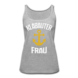 KlabauterFRAU - Frauen Premium Tank Top - Grau meliert