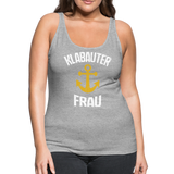 KlabauterFRAU - Frauen Premium Tank Top - Grau meliert