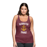 KlabauterFRAU - Frauen Premium Tank Top - Bordeauxrot meliert