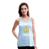 KlabauterFRAU - Federleichtes Frauen Tank Top - Blau meliert