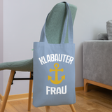 KlabauterFRAU - Bio-Stoffbeutel - Blaugrau