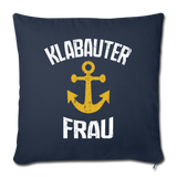 KlabauterFRAU - Sofakissen mit Füllung 44 x 44 cm - Navy