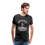 Nordlicht - Männer Premium T-Shirt - Schwarz