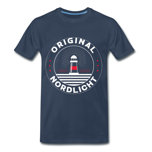 Nordlicht - Männer Premium T-Shirt - Navy