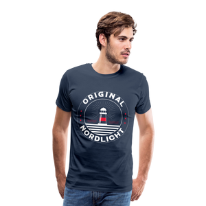 Nordlicht - Männer Premium T-Shirt - Navy