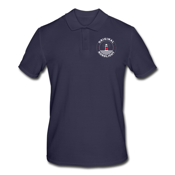 Nordlicht - Männer Poloshirt - Navy