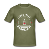 Nordlicht - Männer Slim Fit T-Shirt - khaki Grün