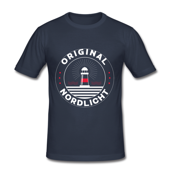 Nordlicht - Männer Slim Fit T-Shirt - Navy