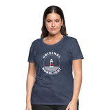 Nordlicht - Frauen Premium T-Shirt - Blau meliert