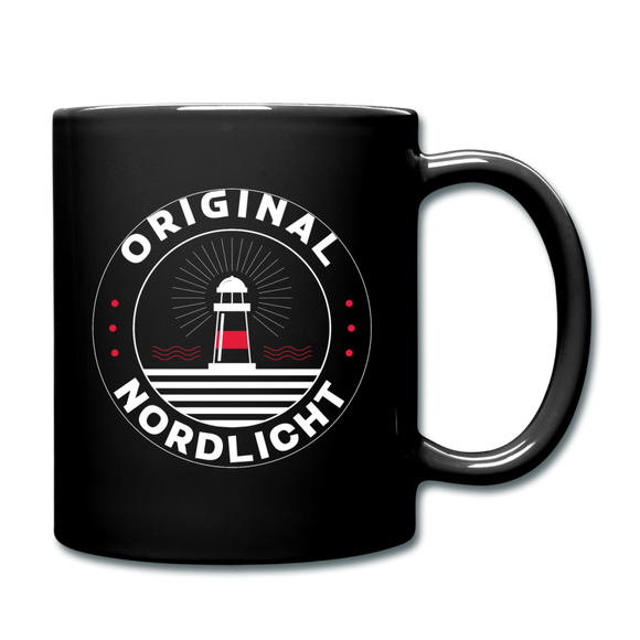 Nordlicht - Tasse einfarbig - Schwarz