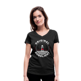 Nordlicht - Frauen Bio-T-Shirt mit V-Ausschnitt von Stanley & Stella - Schwarz