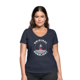 Nordlicht - Frauen Bio-T-Shirt mit V-Ausschnitt von Stanley & Stella - Navy