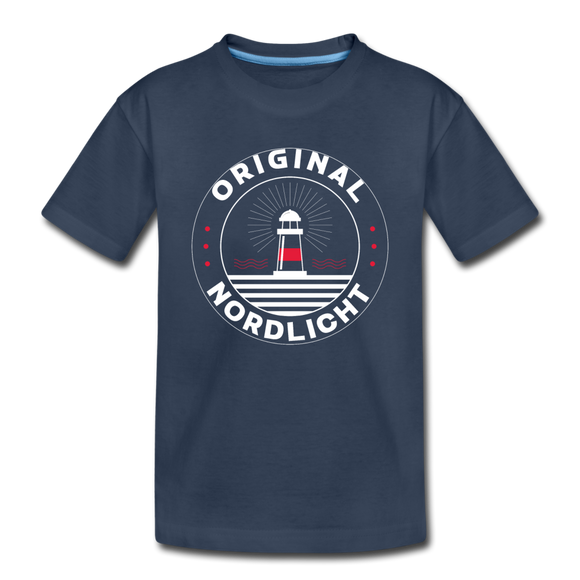 Nordlicht - Kinder Premium Bio T-Shirt - Navy