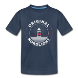 Nordlicht - Kinder Premium Bio T-Shirt - Navy