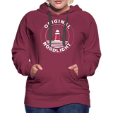 Nordlicht - Frauen Premium Hoodie - Bordeaux