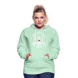 Nordlicht - Frauen Premium Hoodie - helles Mintgrün