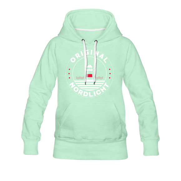 Nordlicht - Frauen Premium Hoodie - helles Mintgrün