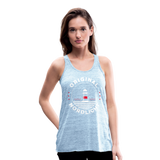 Nordlicht - Federleichtes Frauen Tank Top - Blau meliert