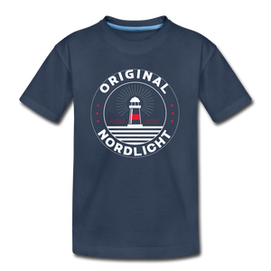 Nordlicht - Teenager Premium Bio T-Shirt - Navy