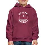 Nordlicht - Kinder Premium Hoodie - Bordeaux