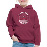 Nordlicht - Kinder Premium Hoodie - Bordeaux