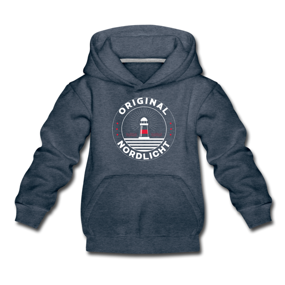 Nordlicht - Kinder Premium Hoodie - Jeansblau