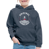 Nordlicht - Kinder Premium Hoodie - Jeansblau