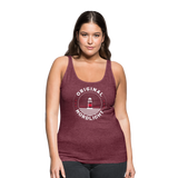 Nordlicht - Frauen Premium Tank Top - Bordeauxrot meliert