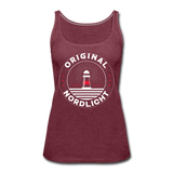 Nordlicht - Frauen Premium Tank Top - Bordeauxrot meliert