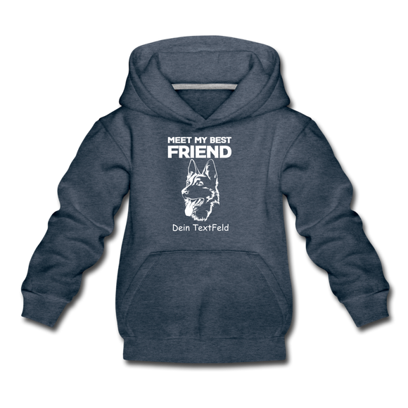 German Shepherd - Kinder Premium Hoodie - Jeansblau