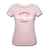 Hamburger Deern - Frauen Bio-T-Shirt von Stanley & Stella - Rosa-Creme meliert