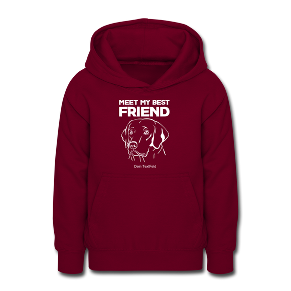 Labrador - Teenager Hoodie - Bordeaux