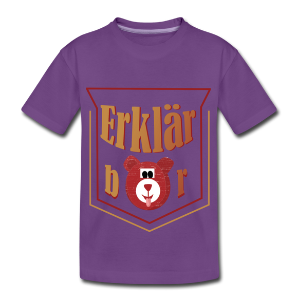 Erklärbär - Teenager Premium T-Shirt - Lila