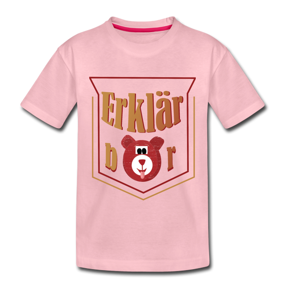 Erklärbär - Kinder Premium T-Shirt - Hellrosa