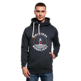 Nordlicht - Männer Schalkragen Hoodie - Navy