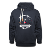 Nordlicht - Männer Schalkragen Hoodie - Navy