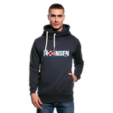 Moinsen - Männer Schalkragen Hoodie - Navy