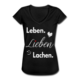 3L - Frauen Vintage T-Shirt - Schwarz