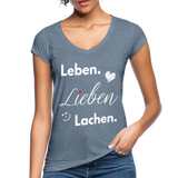 3L - Frauen Vintage T-Shirt - Vintage Denim