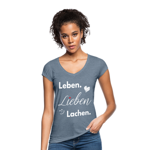 3L - Frauen Vintage T-Shirt - Vintage Denim