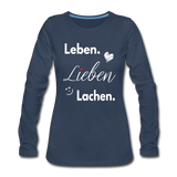 3L - Frauen Premium Langarmshirt - Navy