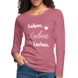 3L - Frauen Premium Langarmshirt - Malve