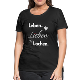 3L - Frauen Premium T-Shirt - Schwarz