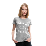 3L - Frauen Premium T-Shirt - Grau meliert