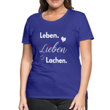 3L - Frauen Premium T-Shirt - Königsblau