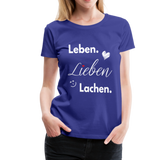 3L - Frauen Premium T-Shirt - Königsblau