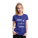 3L - Frauen Premium T-Shirt - Königsblau